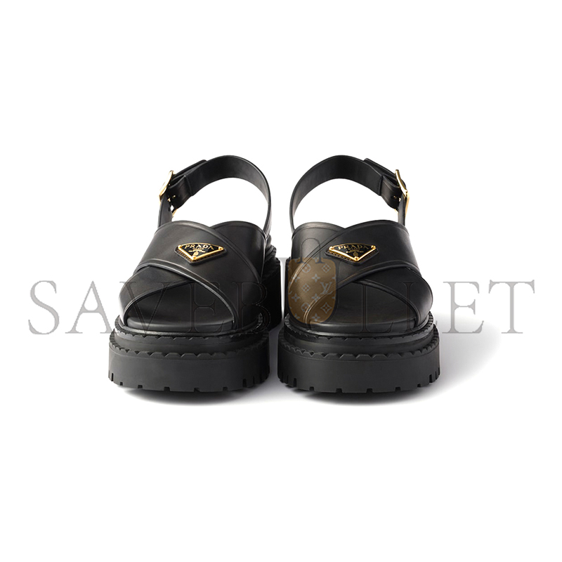 PRADA LEATHER SANDALS 1X105O